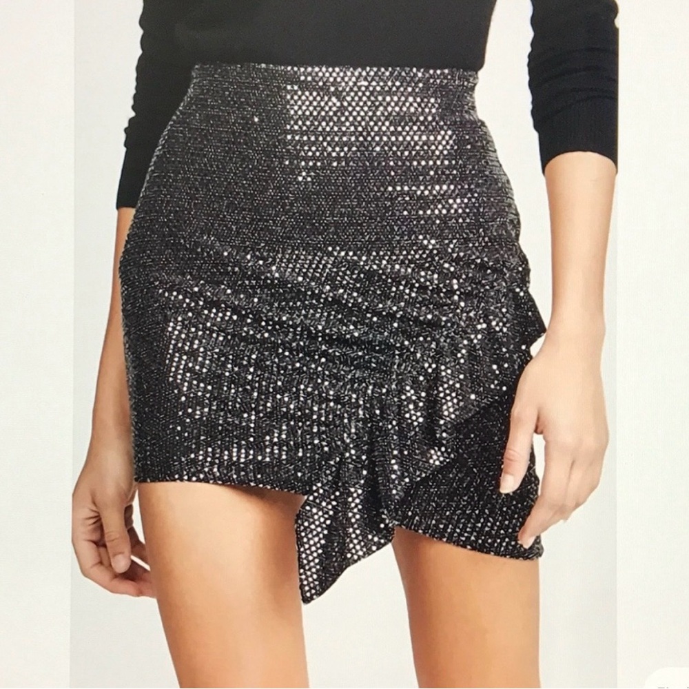 IRO Lilie Sequin Mini Skirt Size 38/Eur. (US Size 8)